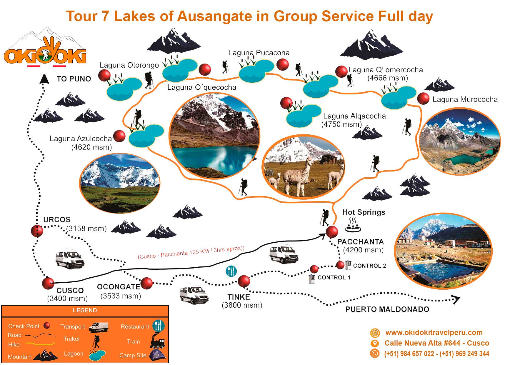 Tour 7 Lakes of Ausangate in Group Service Full day